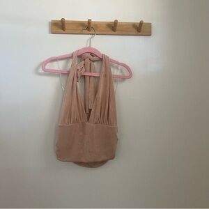 Caution To The Wind Blush Halter Top never worn new without tags size medium